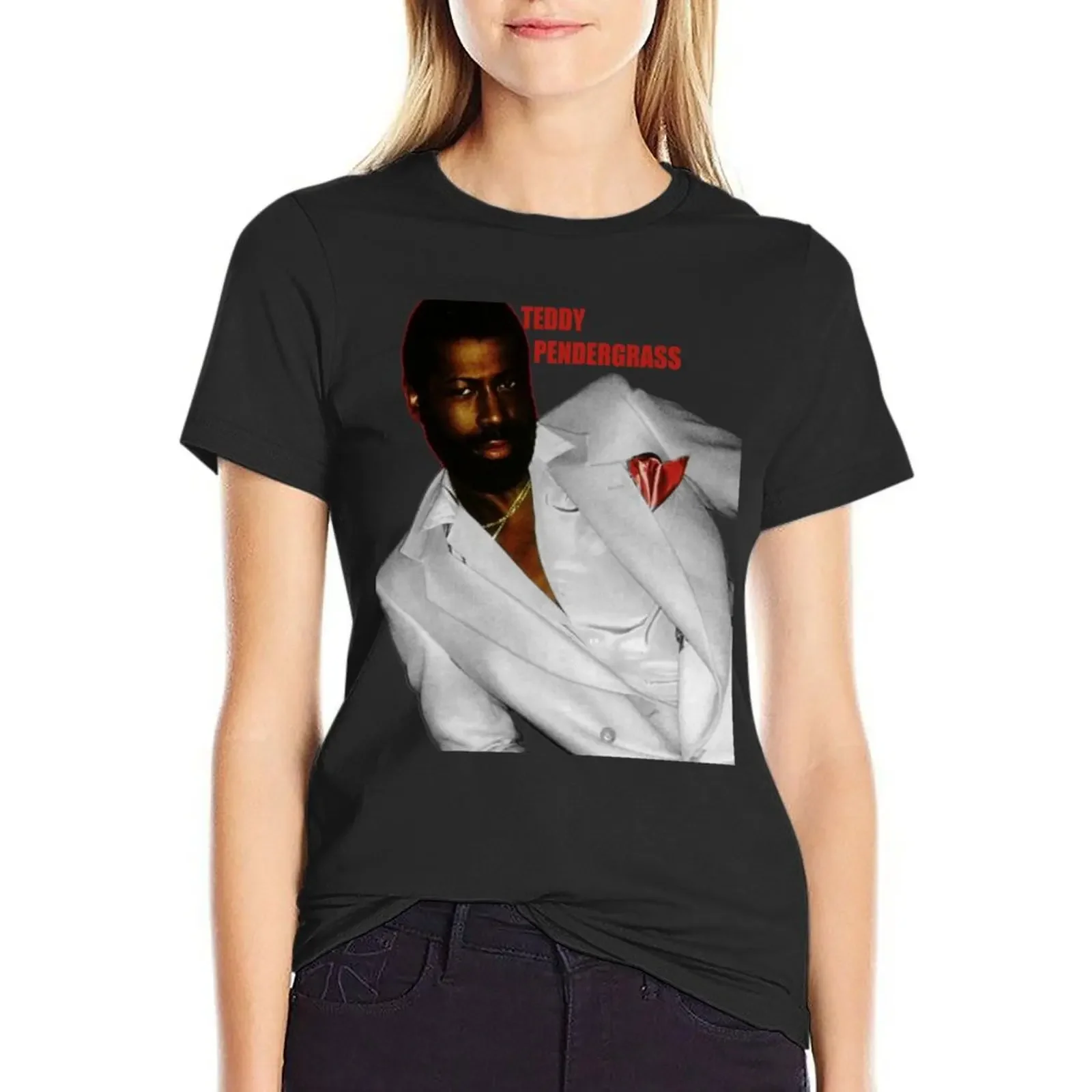 

Teddy Pendergrass (Musician) Classic T-Shirt blacks quick-drying funnys cotton t shirts Women