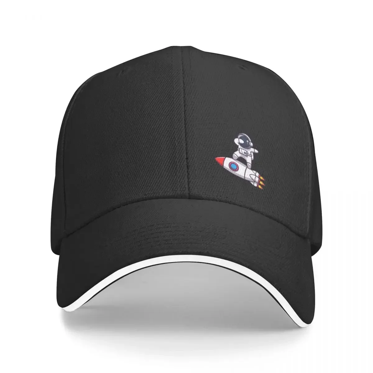 

Astronaut Riding A Rocket Funny Baseball Cap Luxury Hat Hood Personalized Adjustable Custom Caps Woman Men's