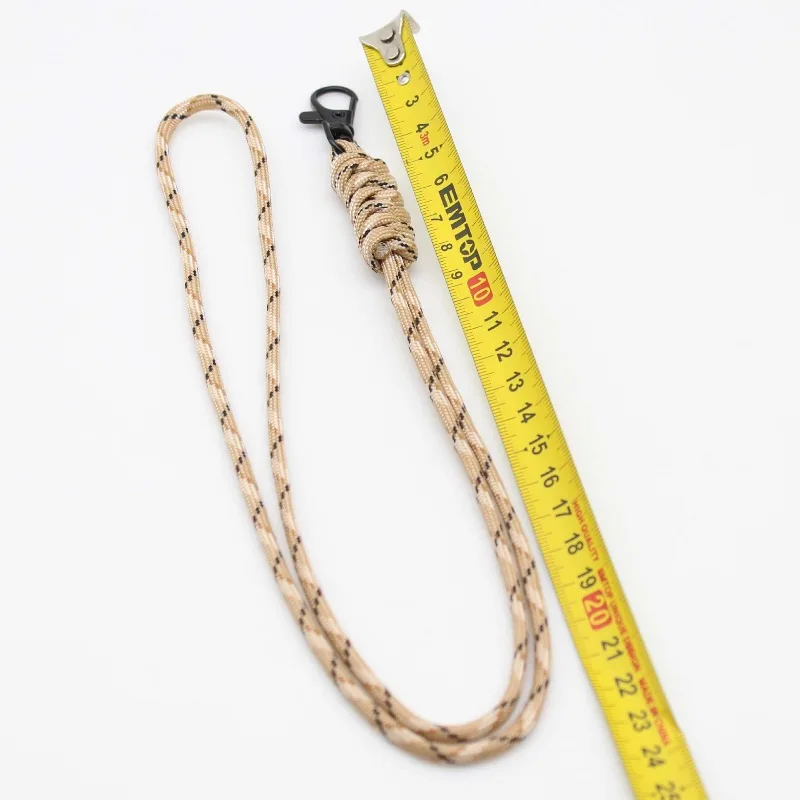 Handwoven Cross-border Creative Paracord Lanyard for Work ID, Key, Anti-lost Phone, and Neck Hanging School Card