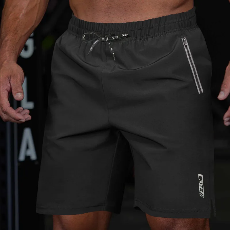 Summer Fitness Shorts Quick-Drying Men Brand High Quality Outdoor Trend Casual Sports Running Training Three-Quarter Pants Thin