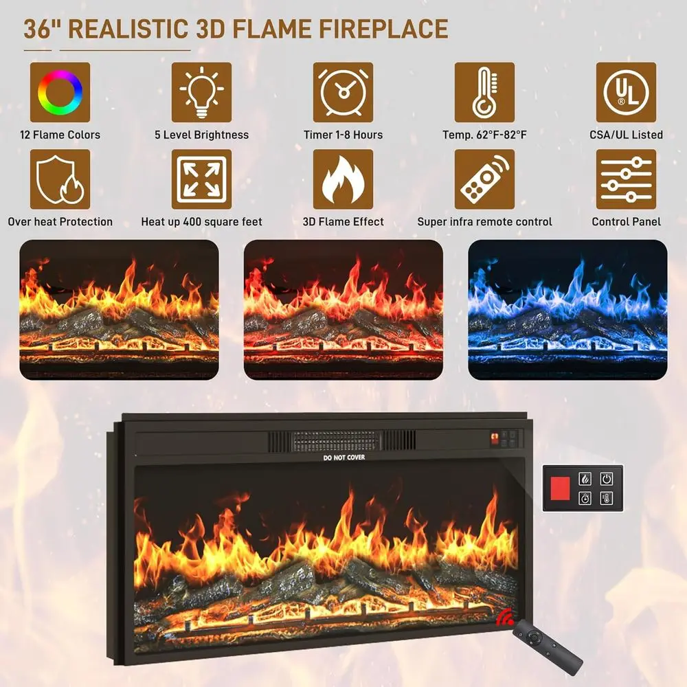 Rustykalny stojak pod telewizor 32 cali z elektrycznym kominkiem, oświetleniem LED i przesuwanymi drzwiami stodoły, na telewizory 75/80 cali