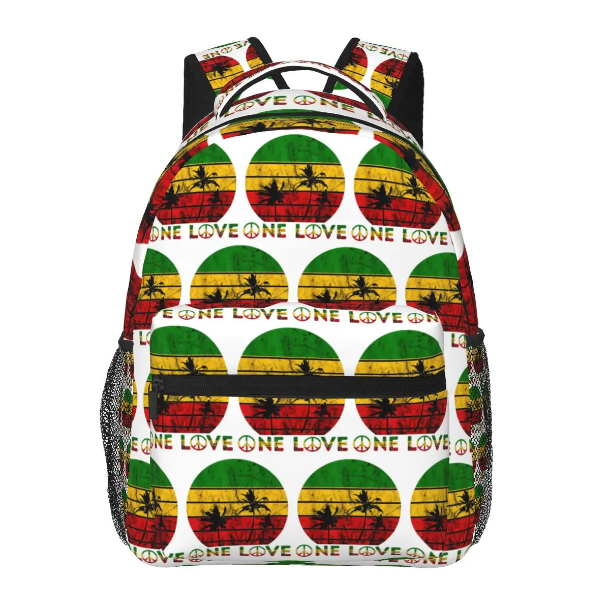 Harajuku Vintage Style Arts Bob Marley One Love Backpacks Boys Girls Bookbag Children School Bags Travel Rucksack Shoulder Bag