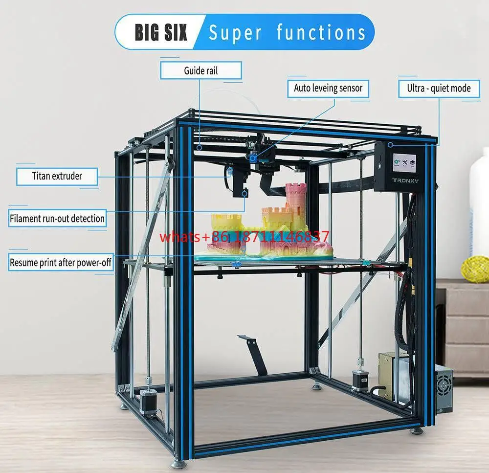 TRONXY X5SA-500 PRO Guide Rail Version Titan Extruder Auto level sensor High precision Big Printing Size 500*500mm 3d printer