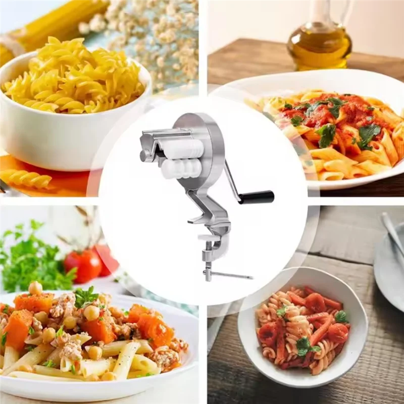 

VELIF-Manual Pasta Maker Machine Manual Pasta Maker With Ergonomic Hand Crank Design Noodles