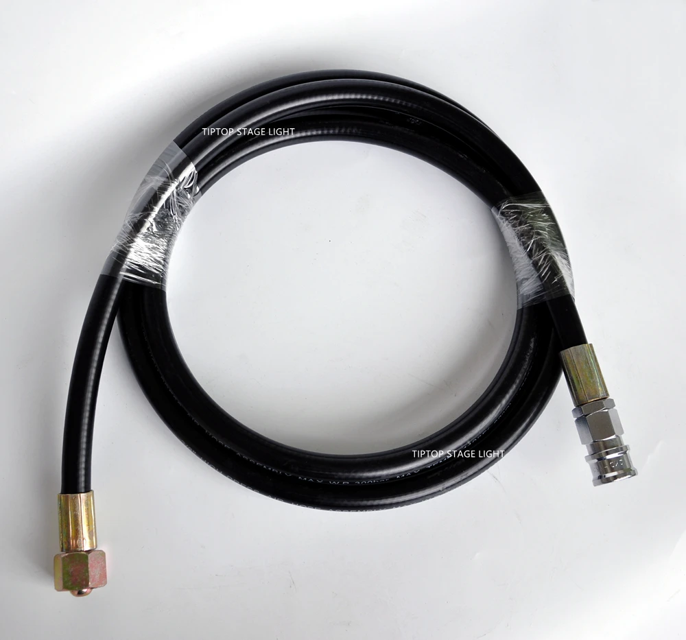 Gigertop Co2 DJ Gun Gas Hose 3m/6m/10m Long with Silver Color Quick Connector and Brass Fitting For EU/US Country