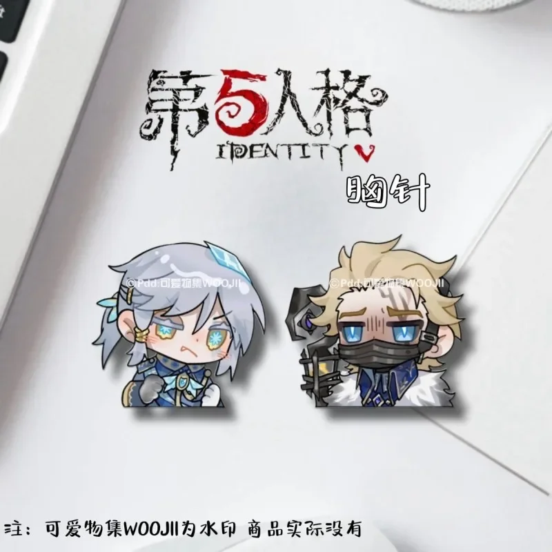 

Game Identity V Prisoner Hermit Kawaii Cosplay Acrylic Badges Pin Cartoon Anime Brooch Lapel Pins Backpack Decor Props Fans Gift