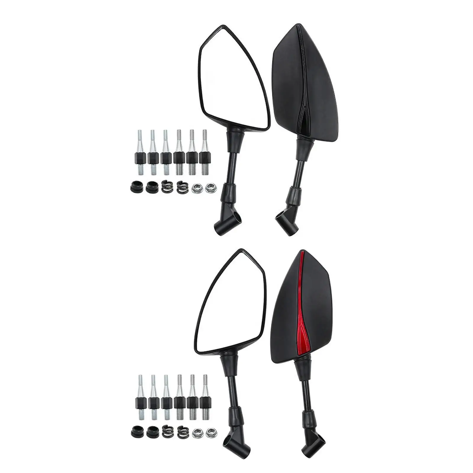 

1 Set Motorcycle Rearview Mirror Motorbike Devices Direct Replaces Left and