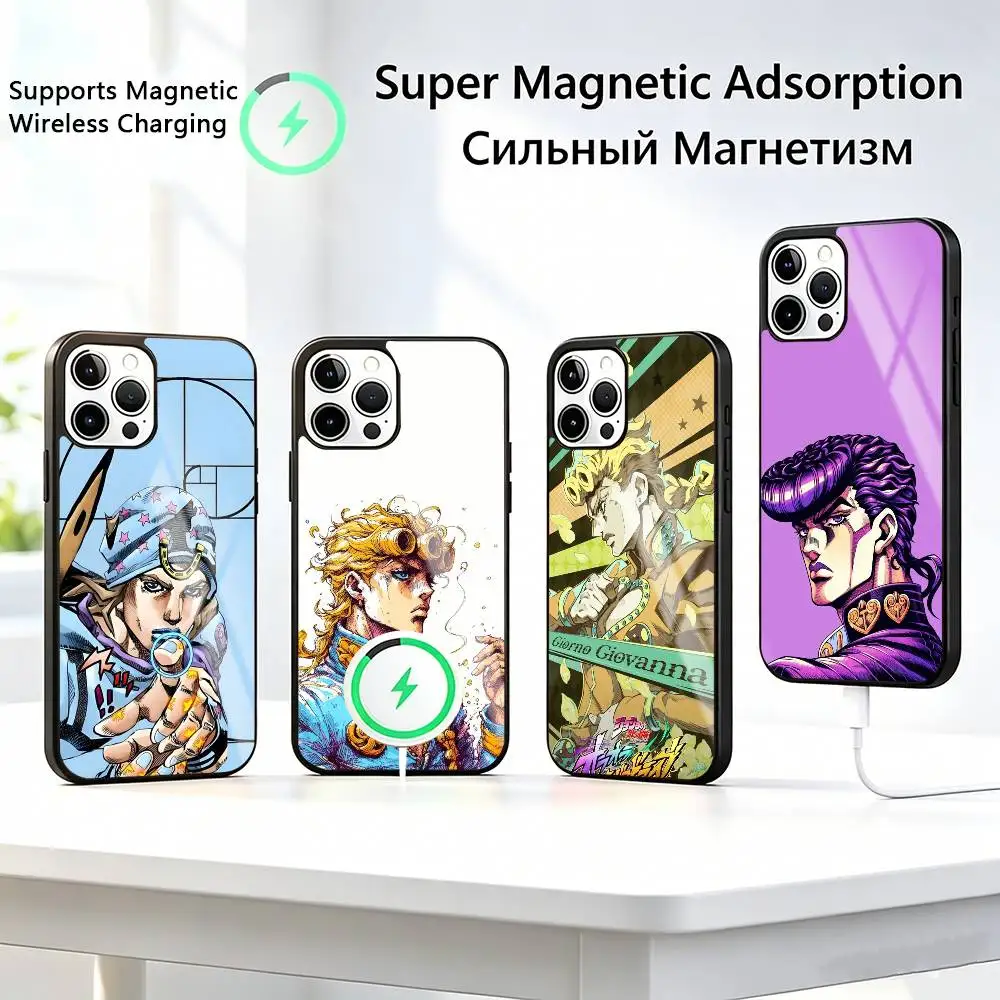 

Anime Jojos Bizarres Adventures-s Phone Case For iPhone17,16,15,14,13,12,11 Plus,Pro Allows magnetic wireless charging