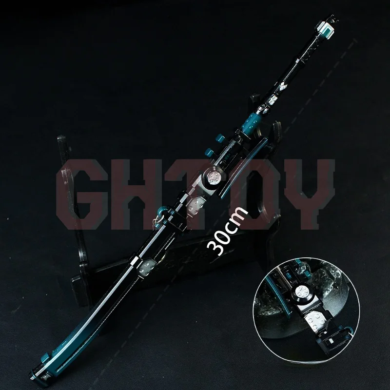 30cm Zenless Zone Zero gra nóż peryferyjny z osłoną stop metali rękodzieło broń Prop Model ozdoby kolekcja prezenty zabawki