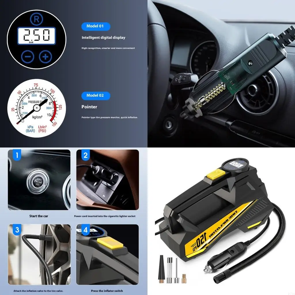 

Автомобильные ABS Air Pumps Аварийные светодиодные светодиодные настройки шин для транспортных средств D7YA