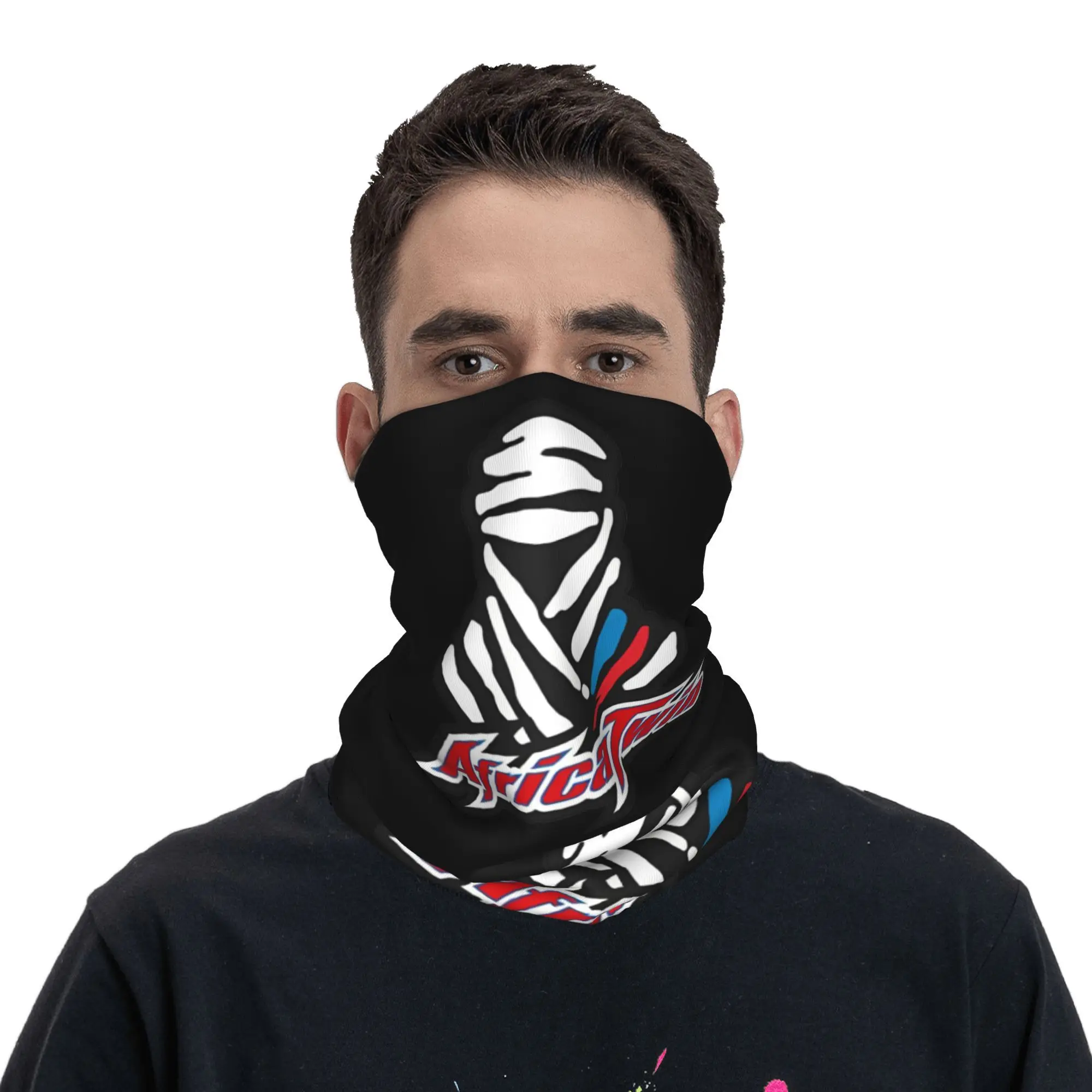 Africa Twin D-Dakares Bandana Neck Gaiter Printed  Magic Scarf Multi-use Face Mask Cycling Unisex Adult All Season