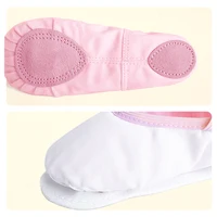 Pantoufles de Ballet pour filles et femmes, chaussures de danse, de gymnastique pour adultes, d'entraînement, en toile à semelle souple 5