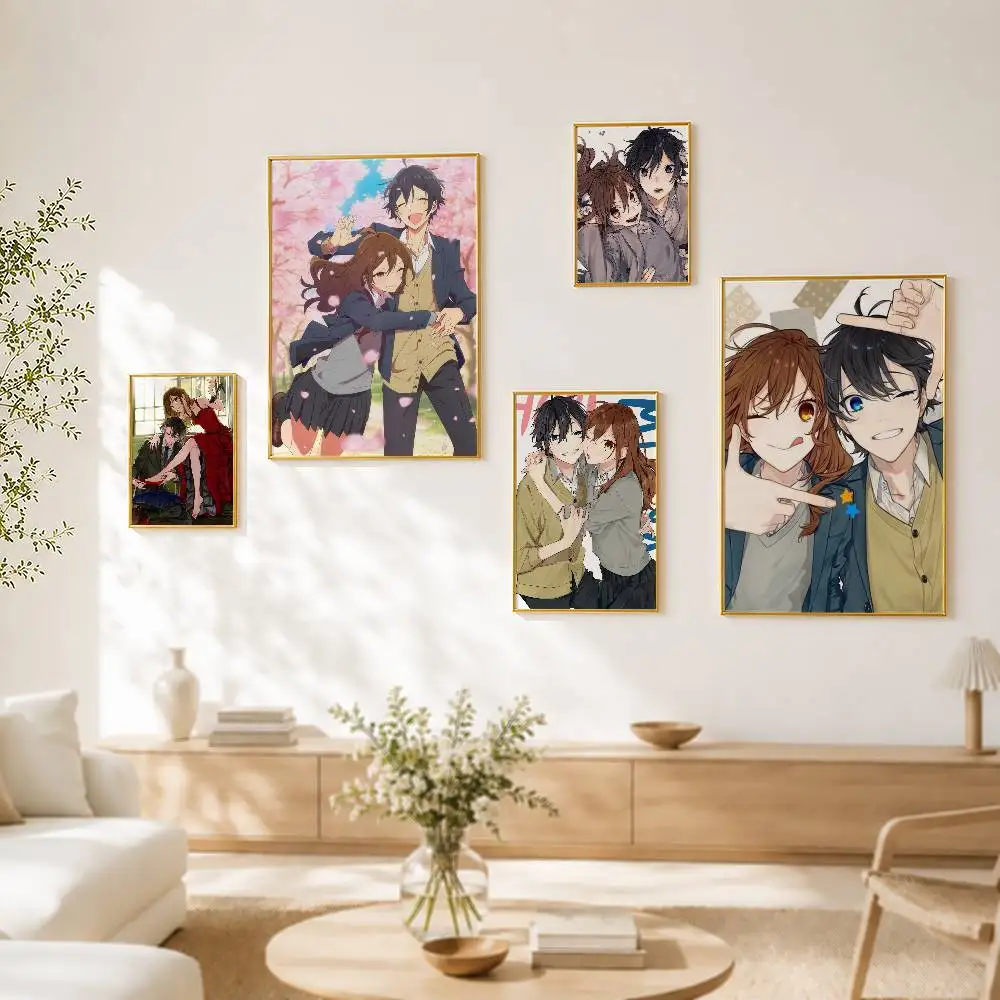 Hori and Miyamura from Horimiya Poster Versatile HD Waterproof Wall Art Self-Adhesive Decor for Any Space Ideal Gift