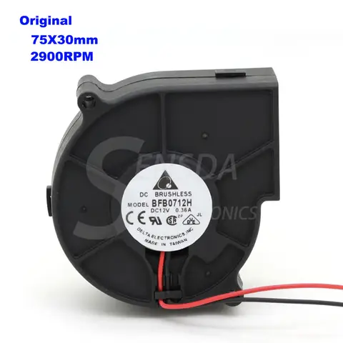 Delta BFB0712H 75mm 12V Cooling Fan SXDOOL