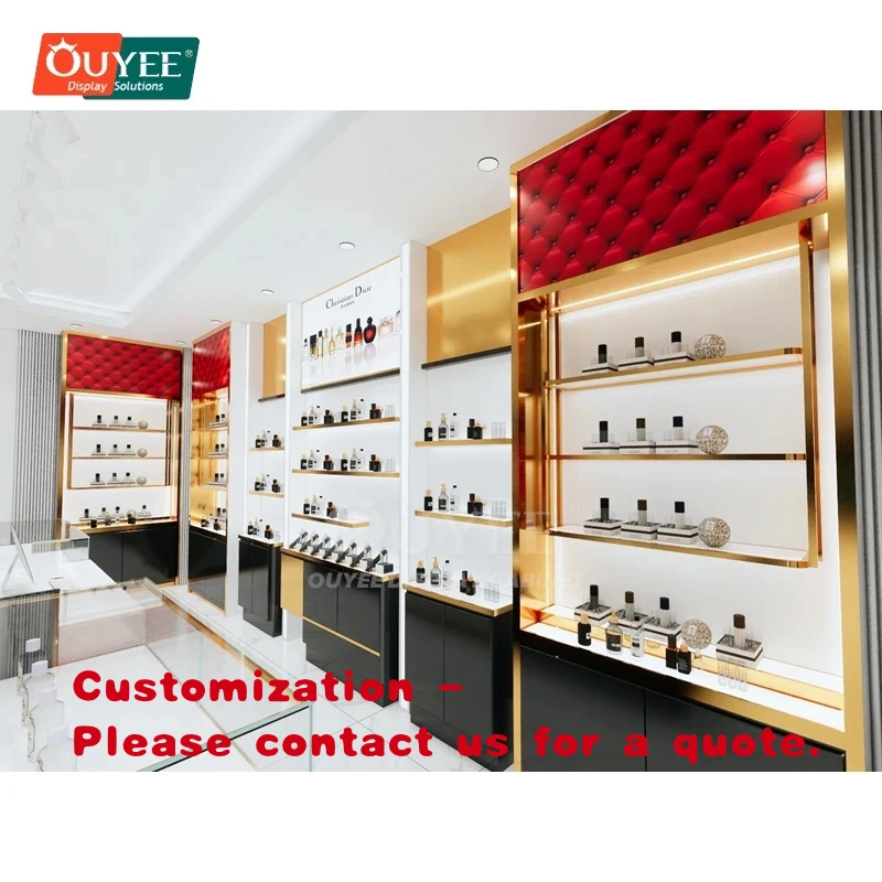 

custom.Heavy Duty Boutique Store Mixed Material Shop Fittings Supplier Perfume Boutique Design