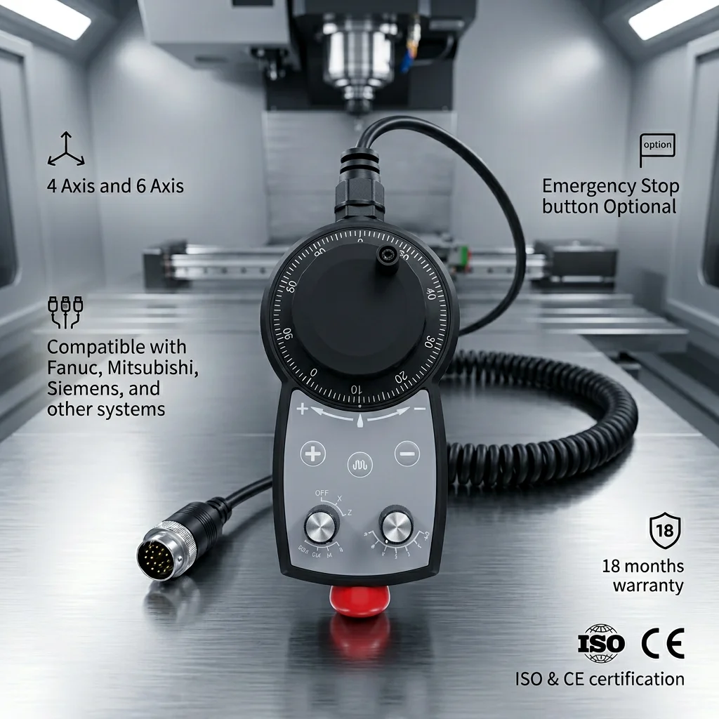 CNC Controller MPG Pendant Manual Pulse Generator Encoder for Milling Router Lathe Machine Motion Control System Tool