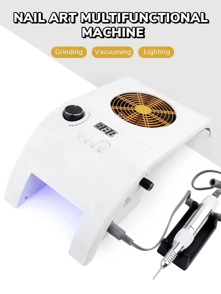 

Art Nail Art Machine, UV Nail Lamp, Desktop Dust Collector, Nail Salon, Polish Remover