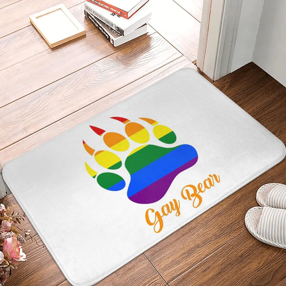 Lgbt Gay Bear Daddy Pride Anti-slip Doormat Floor Mat Carpet Rug for Kitchen Entrance Home Bathroom Living room Footpad Mats