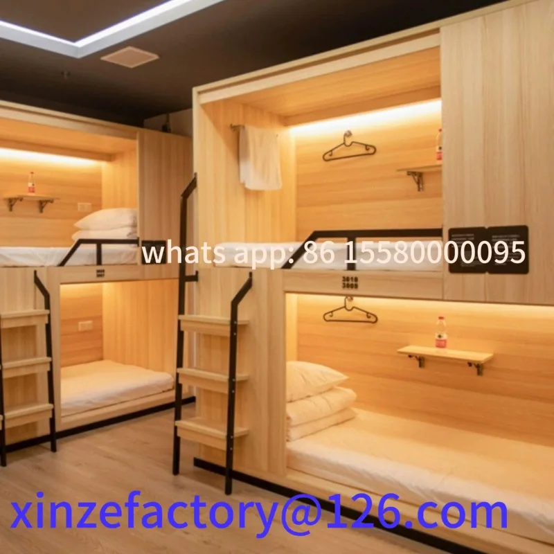 

Customizable Space Capsule Bunk Bed Staff Dormitory Modern Simplicity