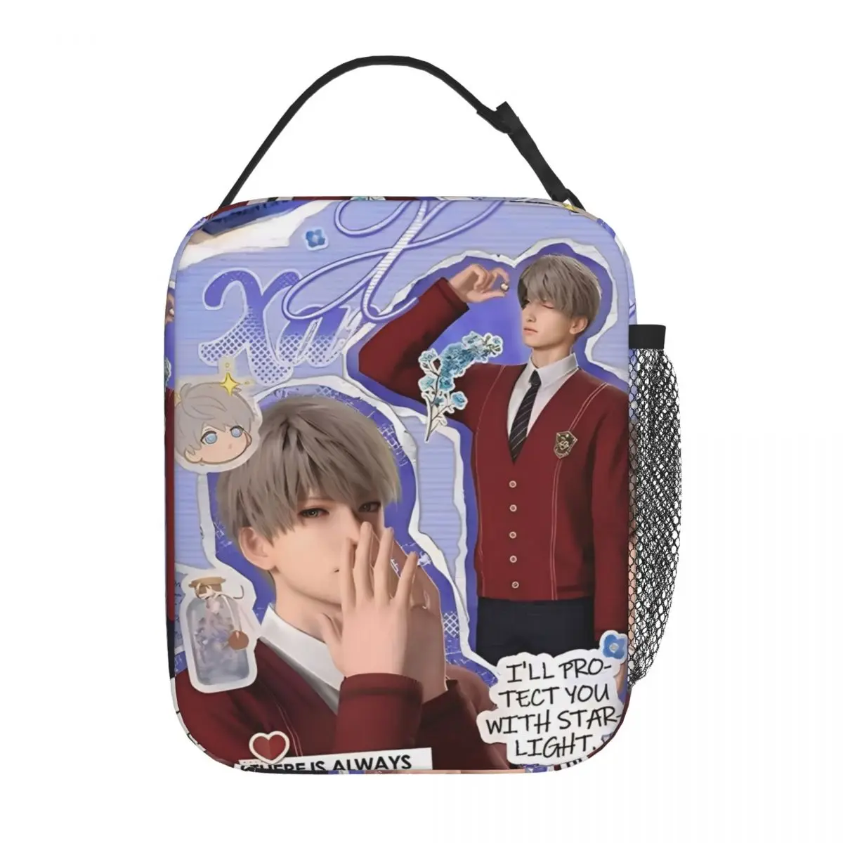 

Love And Deepspace Game Insulated Lunch Bag Thermal Bag Lunch Container Large Lunch Box Tote Bento Pouch Work Outdoor