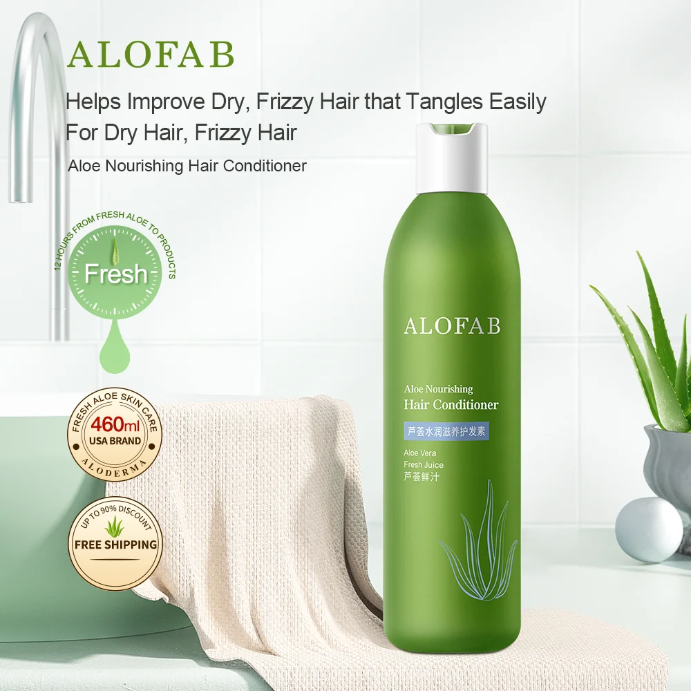 

ALOFAB Aloe Vera Moisturizing Nourishing Conditioner 460ml Lotion for Dry And Manic Repair Damaged Hair Beauty Hair Care Series