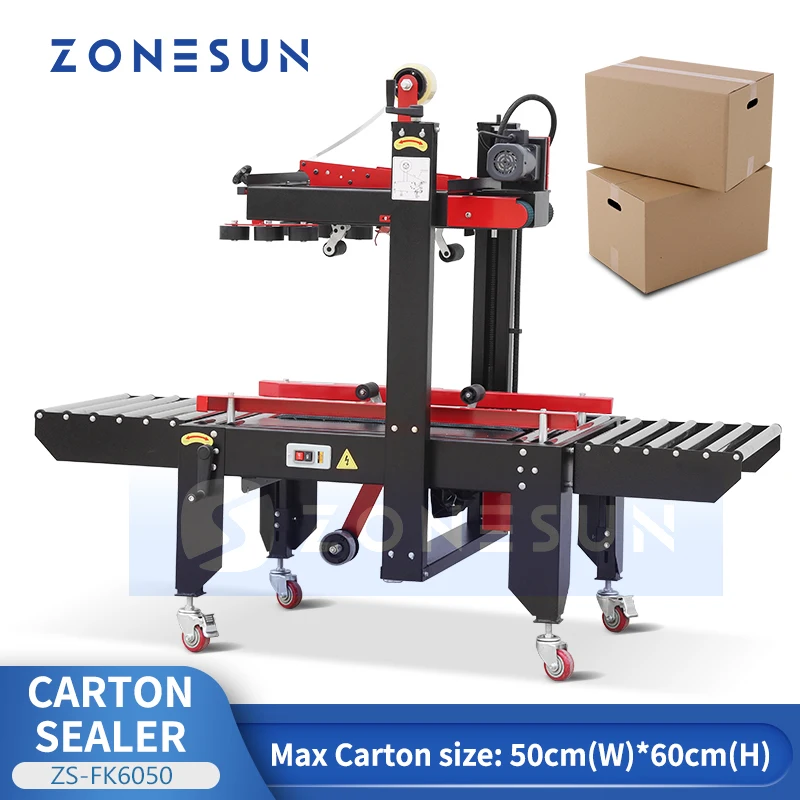 

ZONESUN ZS-FK6050 High Quality Electric Box Carton Sealer Packaging Automatic Sealing Machines