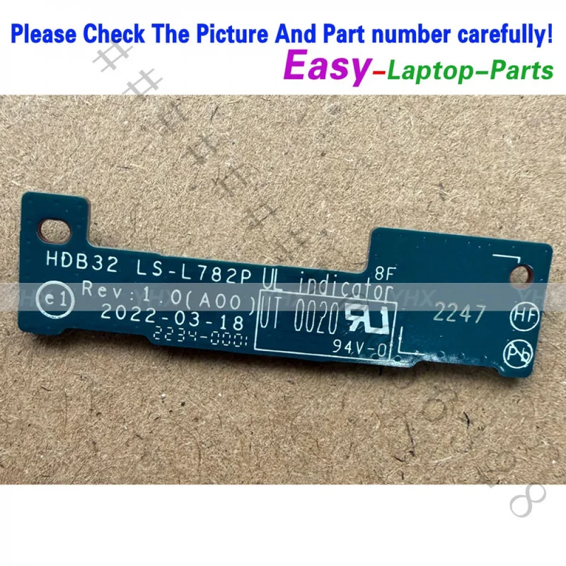 New Gravity Sensor Board LS‑L782P For Dell Latitude 9440 9330 2‑IN‑1 Laptop Internal Sensor Component Replacement Repair Part