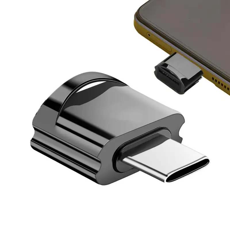 Type-C to M-icroSD TF Card Reader  High-Speed Adapter Type-C to TF card otg Card Reader Transfer for Computer Laptop Tablet