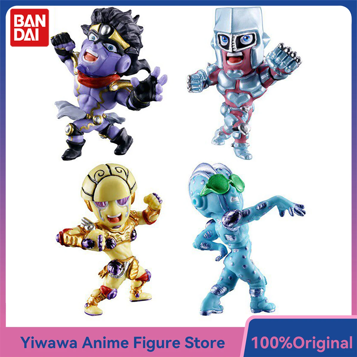

Original Bandai Gashapon JoJo's Bizarre Adventure Star Platinum Stone Free Crazy Diamond Anime Figure Collectible Model Toy