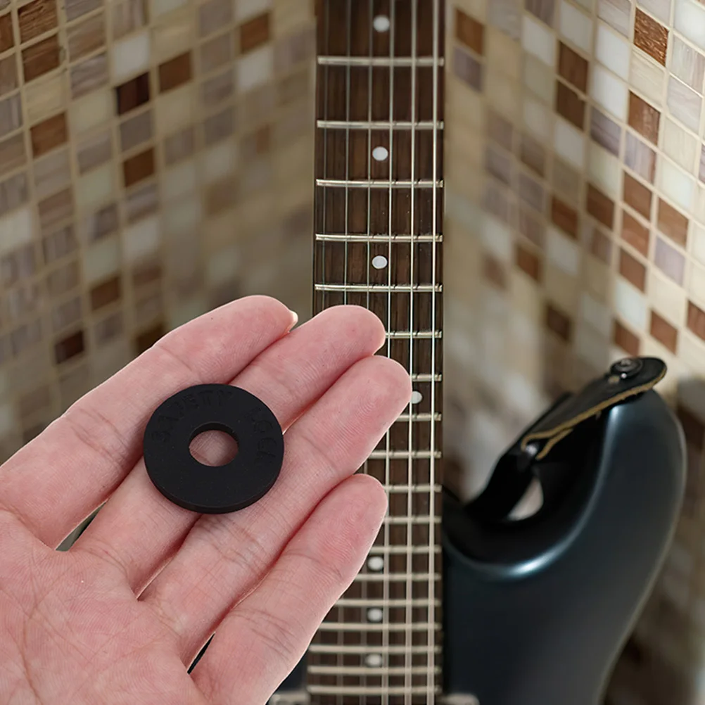 

12pcs Guitar Buckle Pads Anti-slip Silicone Classic Design Durable Guitar Instrument Safe Locks Bass Accessories