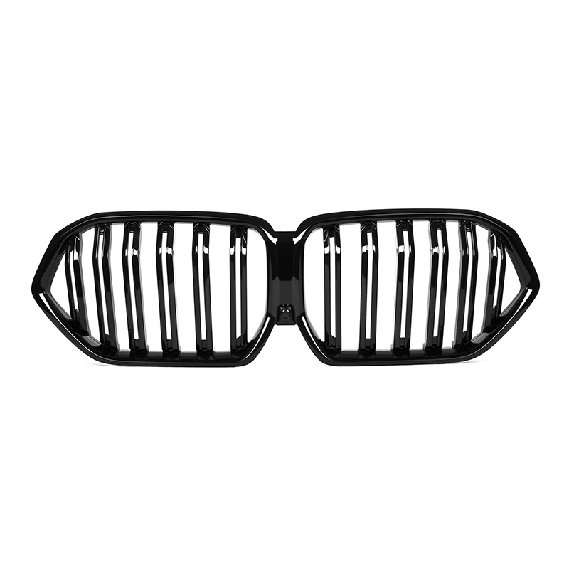 

G06 Grill ABS Gloss Black Dual Slat Grille For BMW X6 G06 Pre-LCI 2020 2021 2022 2-Slat Front Bumper Grille