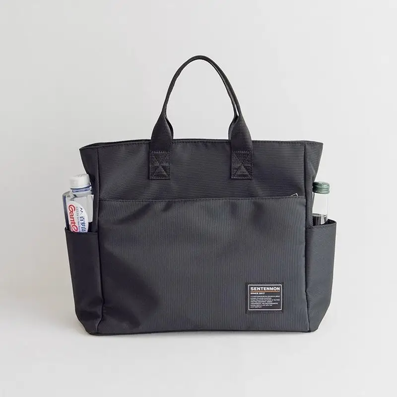 Oxford Canvas Commuter Pasta, Bolsa de Computador, Feminino, Negócios, Escritório, Fora de Moda, Bolsa de Arquivo, 14"