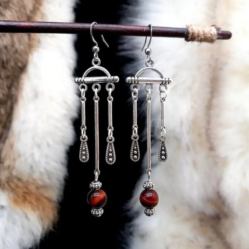 【IIOO】Punk Goth Style Sword Drop Dangle Earrings Women Trend Hip Hop Rock Party Jewelry Y2K Accessories
