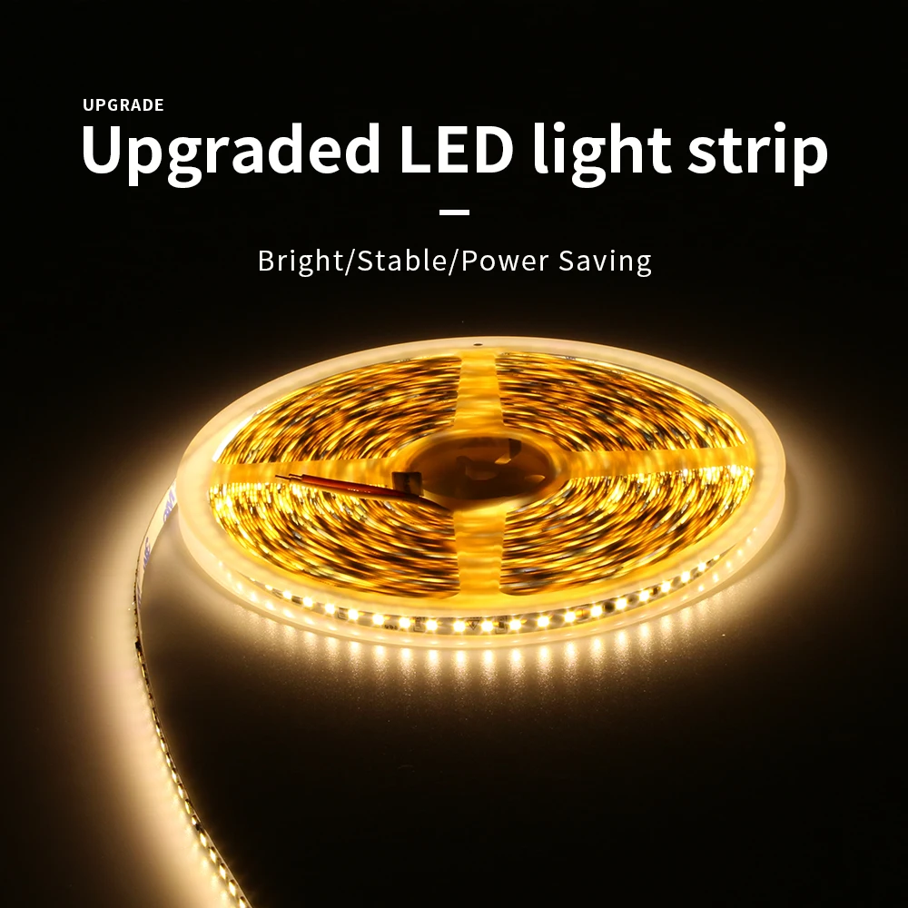 Upgraded LED  Strip 12V 220V 2835  5m 10m 15m 20m Tape Light Ribbon 120Leds/m Multiple Colour IP65 Waterproof