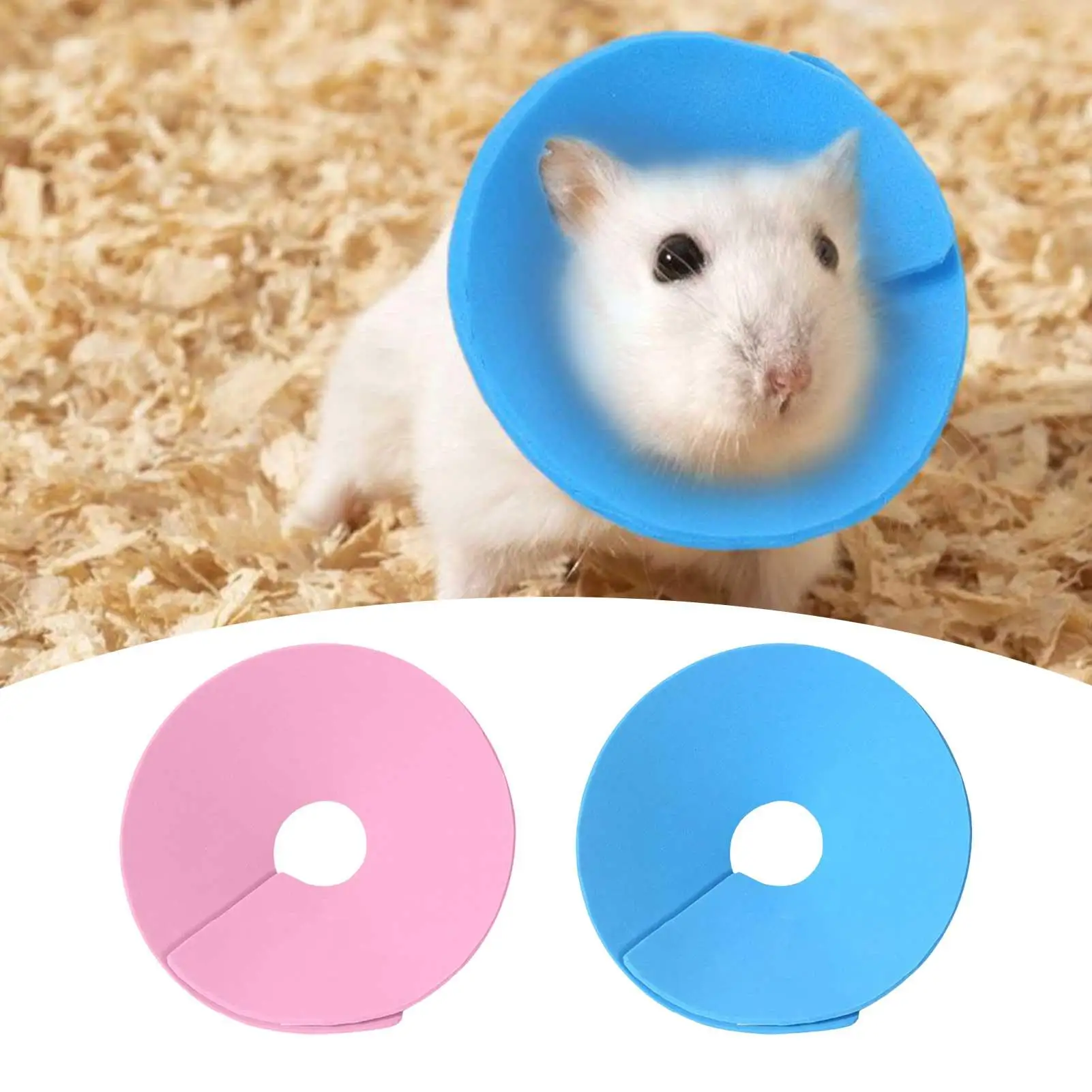 Pet Cones For Bird Soft Cat Recovery Neck Cone Collar Adjustable Anti-Bite Pet Neckwear For Small Animal Hair Loss Prevention