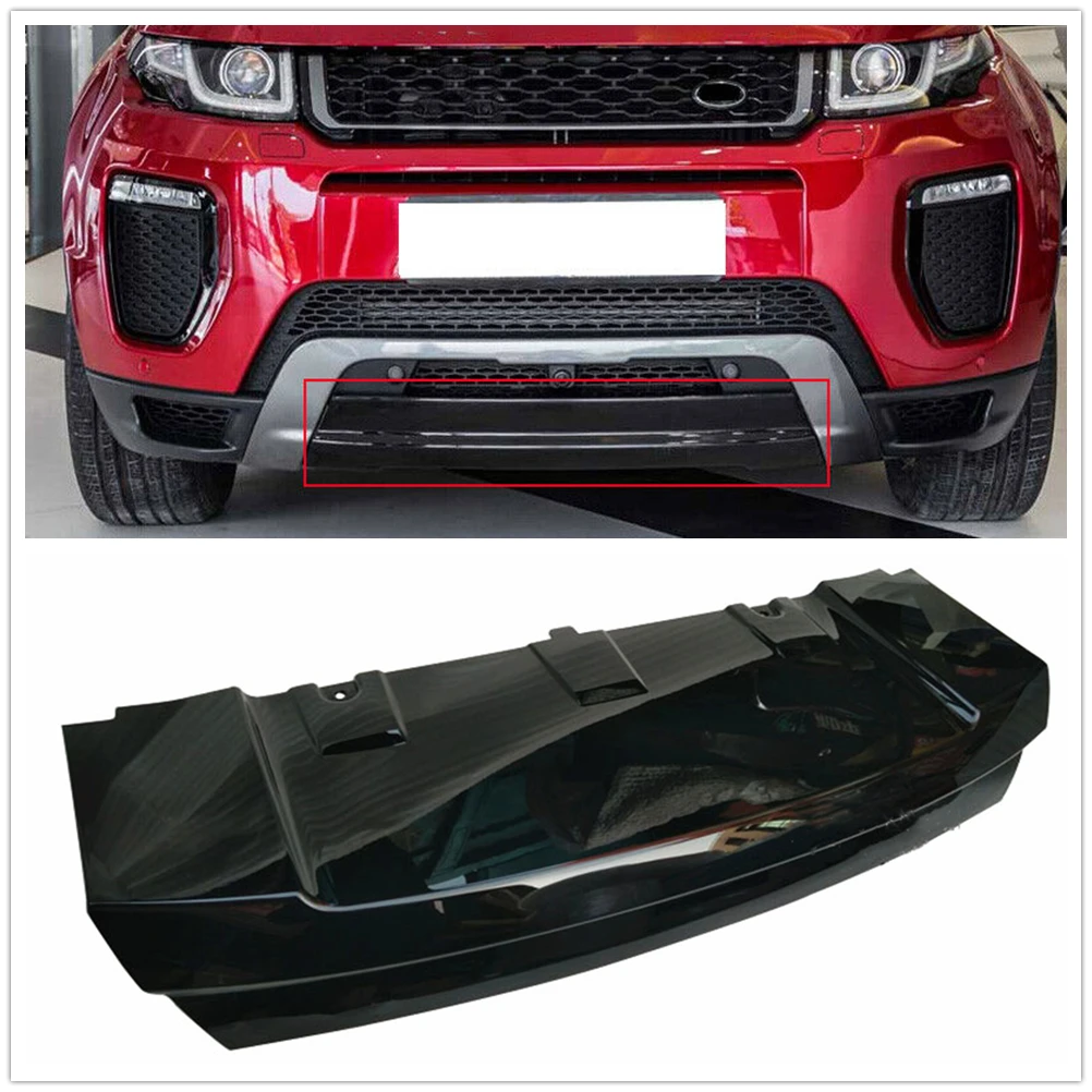 

Pop Front Bumper Tow Hook Cover Lip For Land Rover Range Rover Evoque Dynamic 2016-2018 Lower Spoiler Guard Antiskid Plate LR071