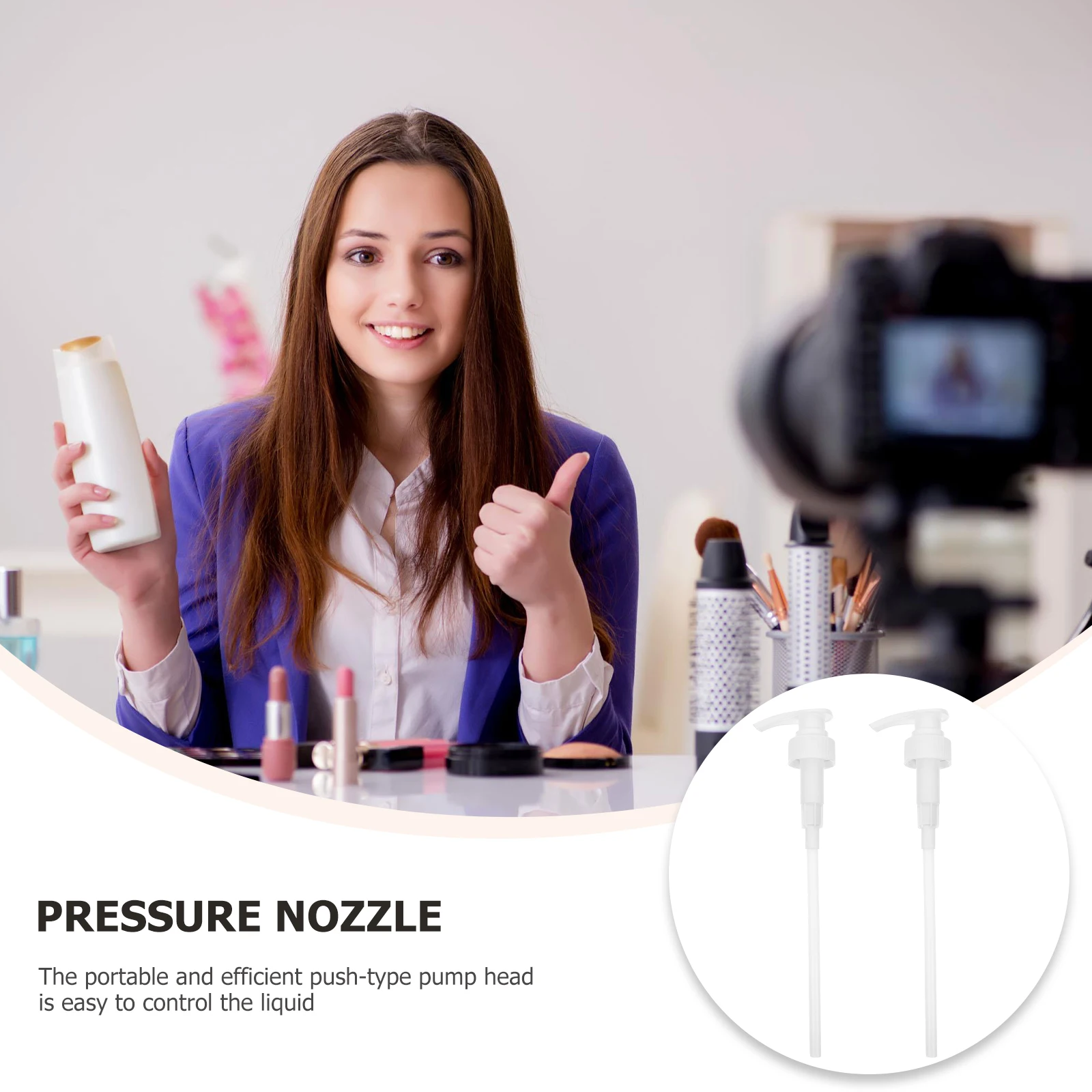 

10 pcs Lotion Pump Head Small White Plastic 3 3cm Travel Dispenser Replacements Soap Bottle Pump Accessories Pressing Type