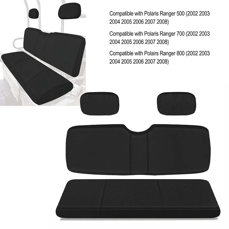 Waterproof UTV Seat Cover Full Set Bench Seat Covers Scratch-Resistant For Polaris Ranger 500 700 800 2002-2008