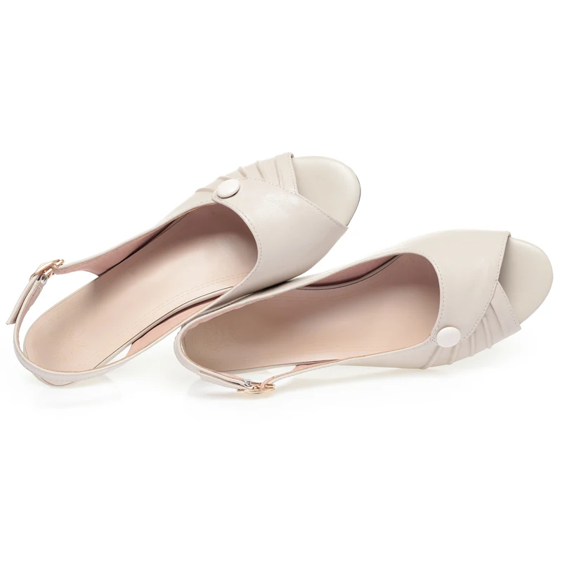 AIYUQI 2026 new women\'s sandals Fashionable fish-mouth formal female sandals Large size non-slip hollow women shoes
