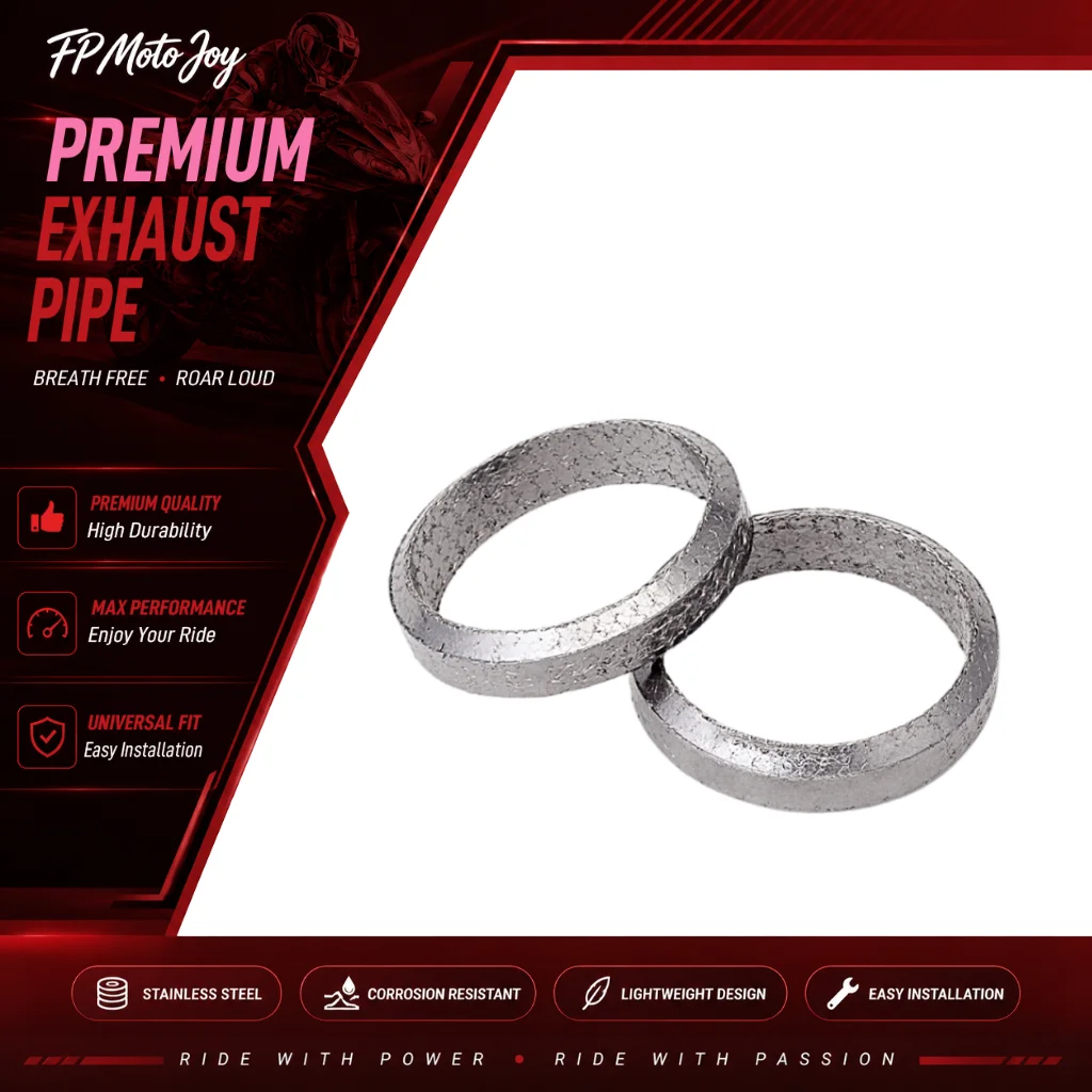 Motorcycle Exhaust Graphite Flange Gasket Fit for KTM 690 Duke, 790 Duke, 890 Duke, Adventure, Rally Mid Link Pipe & CF Moto 800
