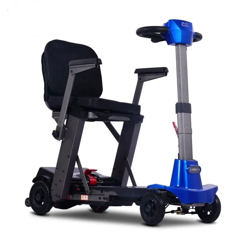 Robot Smart Automatic Folding Lightweight Aluminium Frame Electric Mobility Scooter Elderly Outdoor Transportation Tool-BZ-MJ01