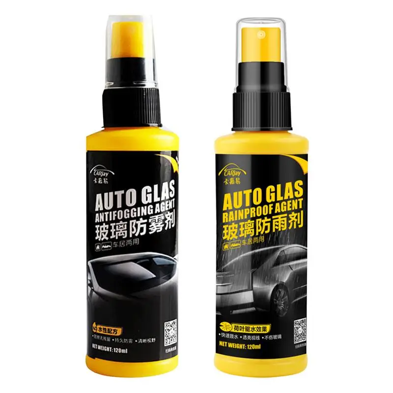 

Glass Defogger Spray For Car Anti Fog Agent Long Lasting Multifunctional 120ml Glass Defogger Spray To Increase Visibility Works