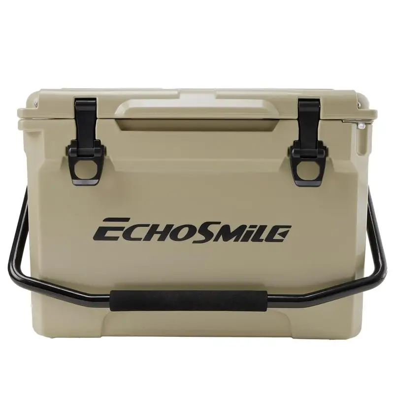 

25Qt Khaki Insulated Box Cooler for Outdoor Activities and Food Storage