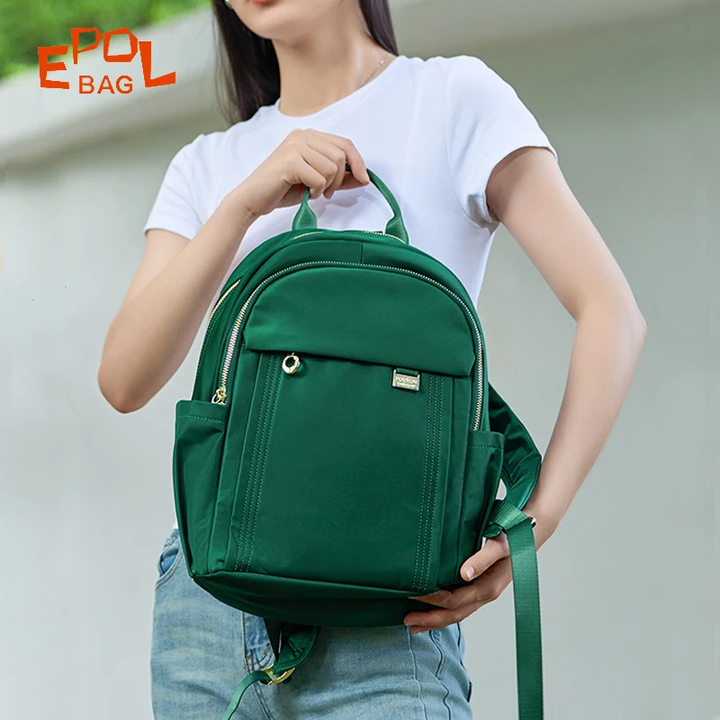 女性用防水エポルバックパック,ナイロンショルダーバッグ,カジュアルデザイナー,高級ブランド,ファッション,6013-03