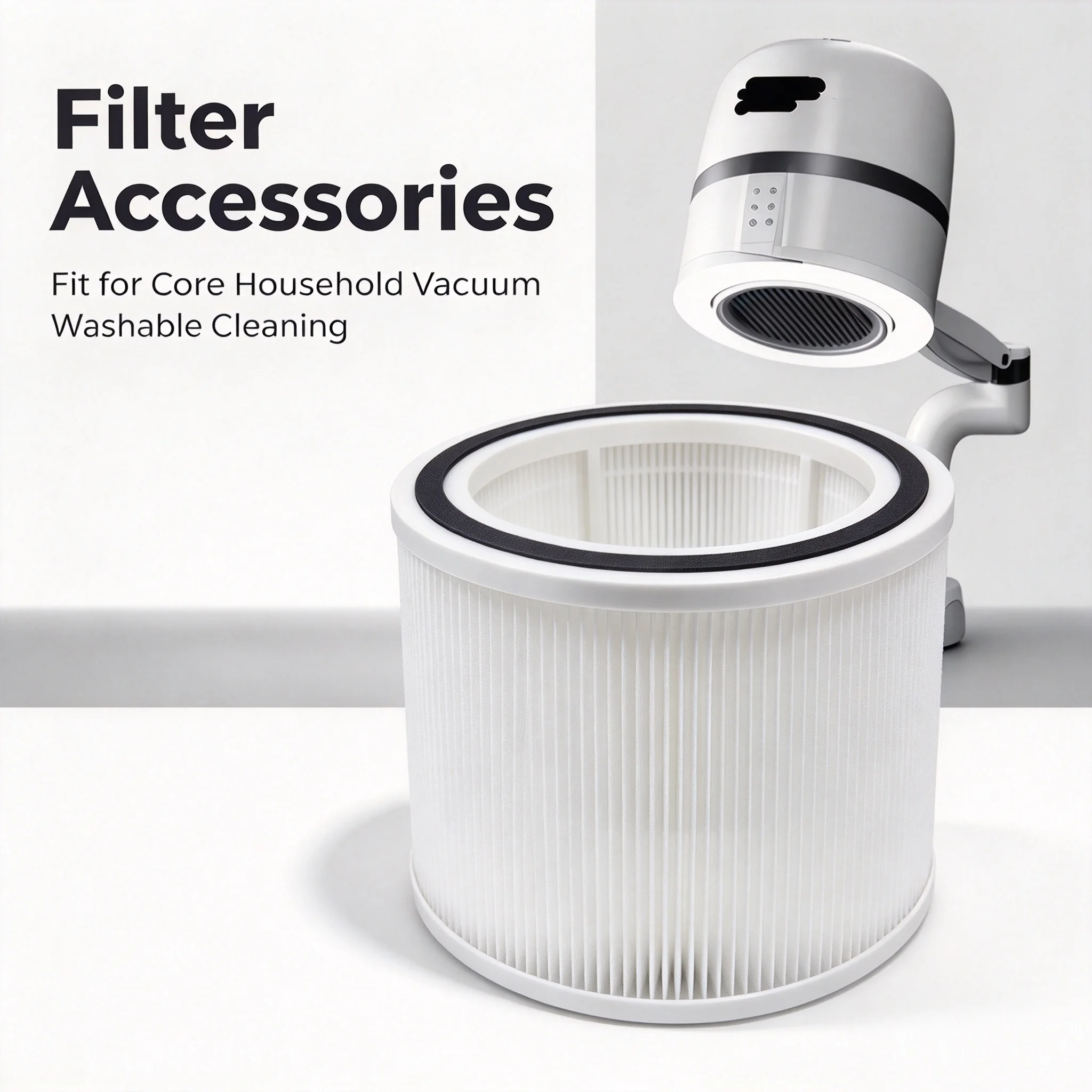 Household Vacuum Air Purifier Replacement Filter 1Pcs Premium Washable Air Filter Cleaning Spare Part
