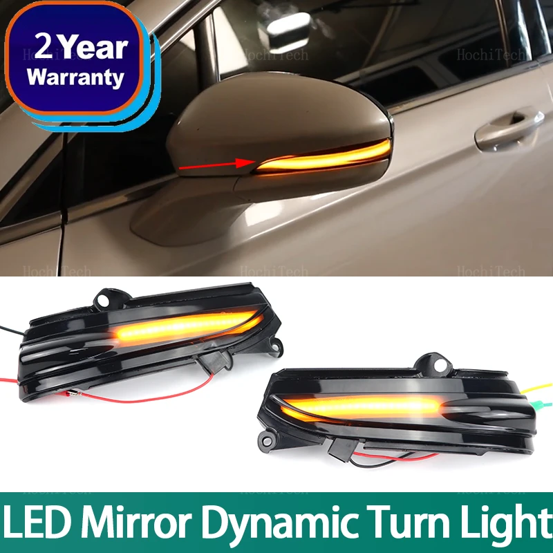 

LED Dynamic Side Mirror Turn Signal Light Indicator Blinker Sequential Lamps for Ford Fusion Mondeo MK5 4th MK V 5 2014-2019
