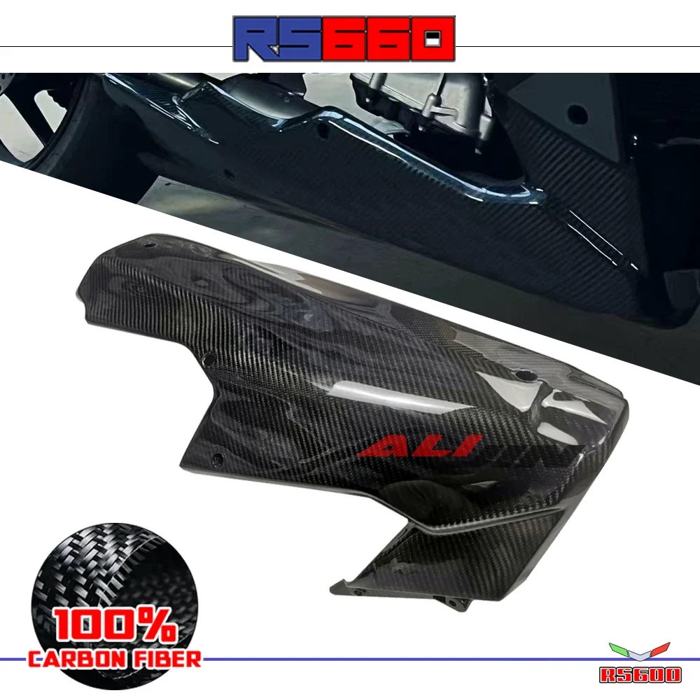 

Real Carbon Fiber For Aprilia RS660 Tuono 660 2021-2023 2022 Motorcycle Lower Racing Belly Pan Exhaust Heat Shield Under Fairing