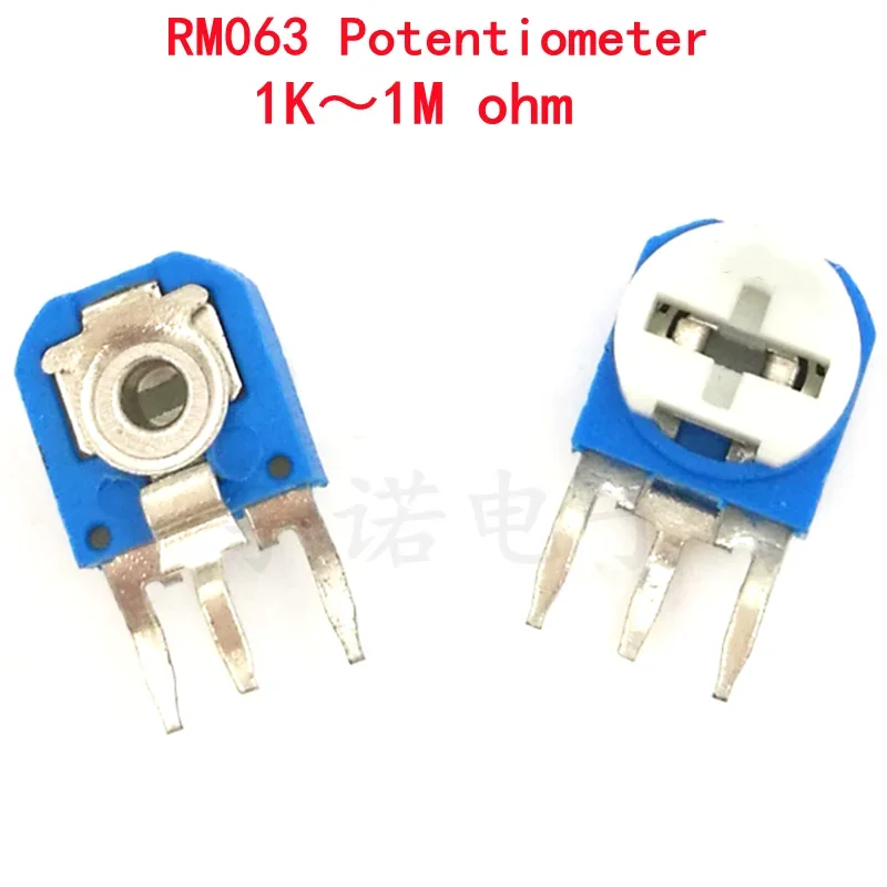 20piece RM063 Trimmer Potentiometer Variable Resistor RM-063 100 200 500 1K 2K 5K 10K 20K 50K 100K 200K 500K 1M Ohms 103 New