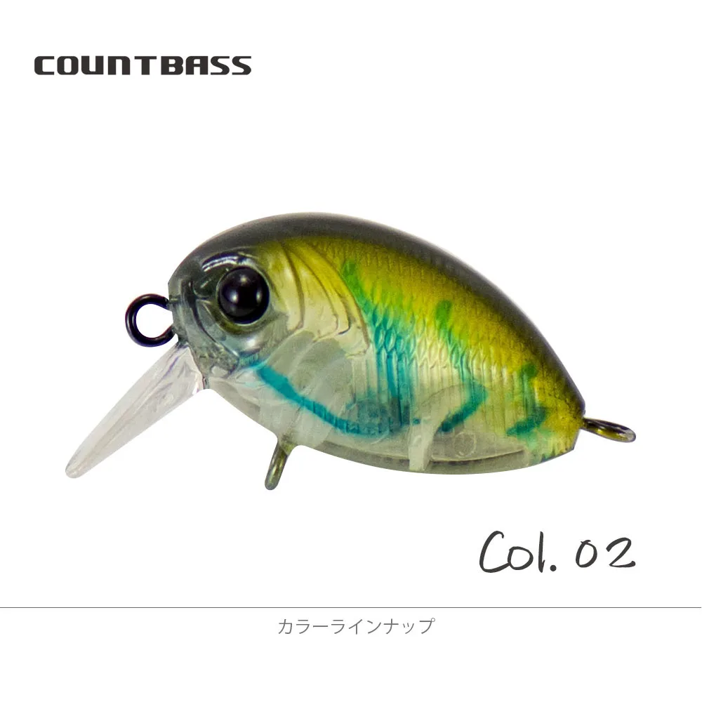 COUNTBASS Schwimmender Kurbelköder 32 mm 1-1/4 Zoll 3,6 g 1/8 oz. Tauchen 0,2–0,5 m Angeln Kunststoff Wobbler Barsch Leurre Angler's Lure – Detail 12