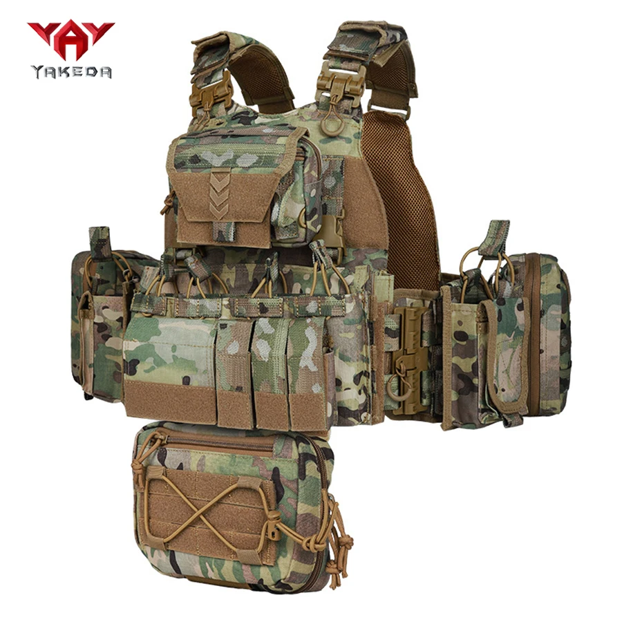 YAKEDA schnell abnehmbare Outdoor-Jagdweste, multifunktionale Trageweste mit verstellbaren Schultern und Taille, atmungsaktive Weste. – Detail 16